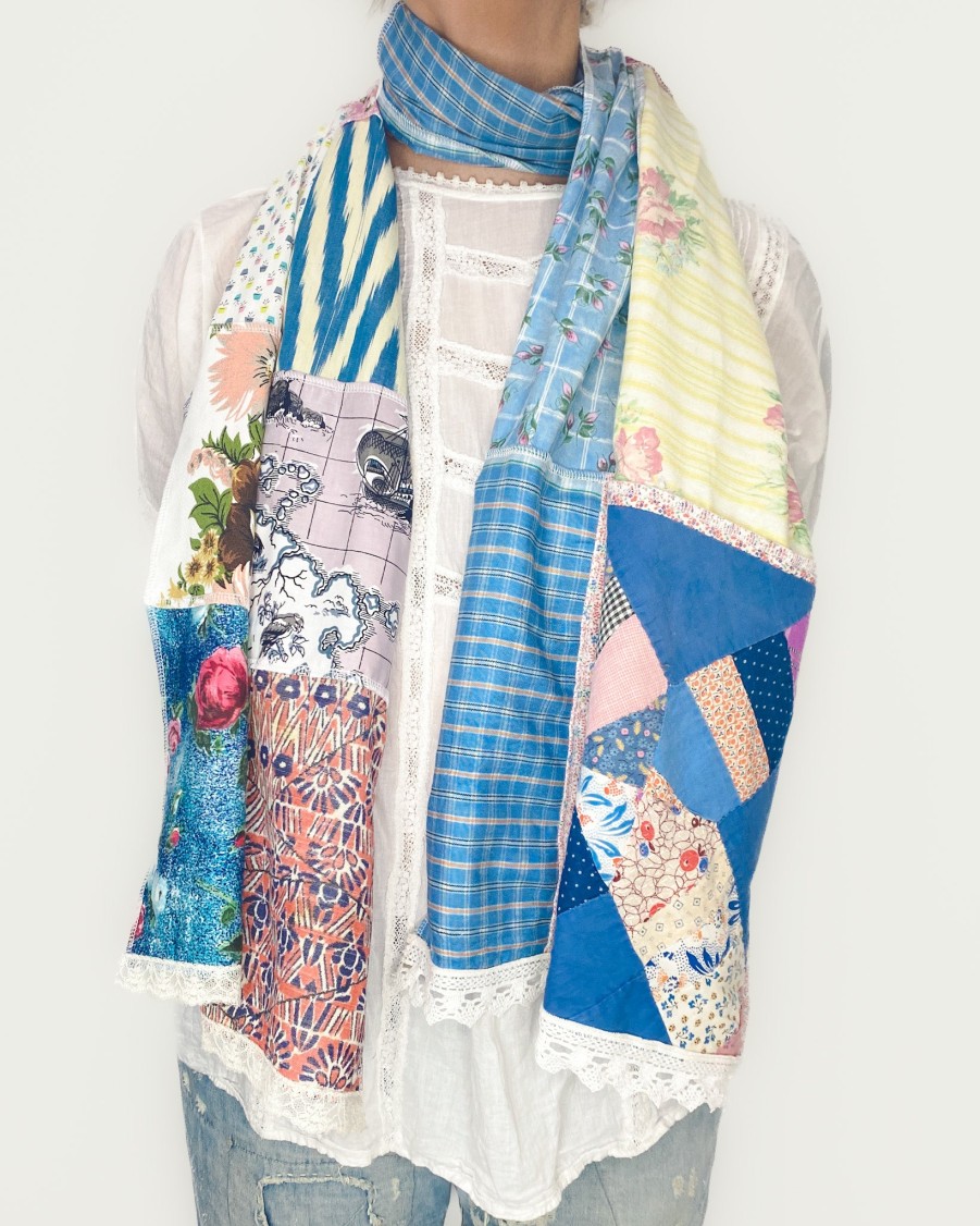 Dowry Scarves | Heirloom Scarf - Ye Olde Map & Ikat