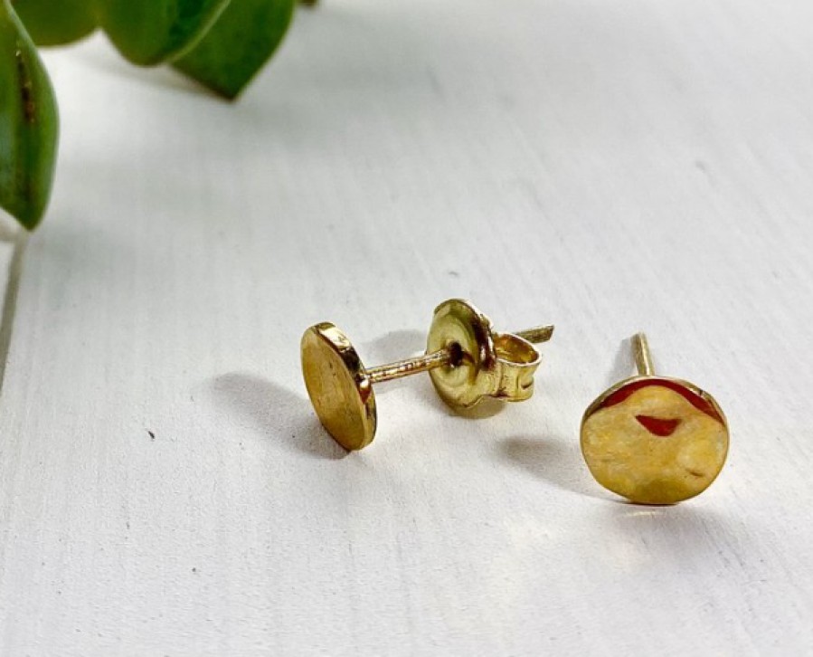 Loom Designs Jewellery | Loom Designs, Brass Hammered Studs