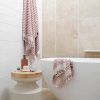 Miss April Bathroom | Pompom And Stripe Turkish Towels