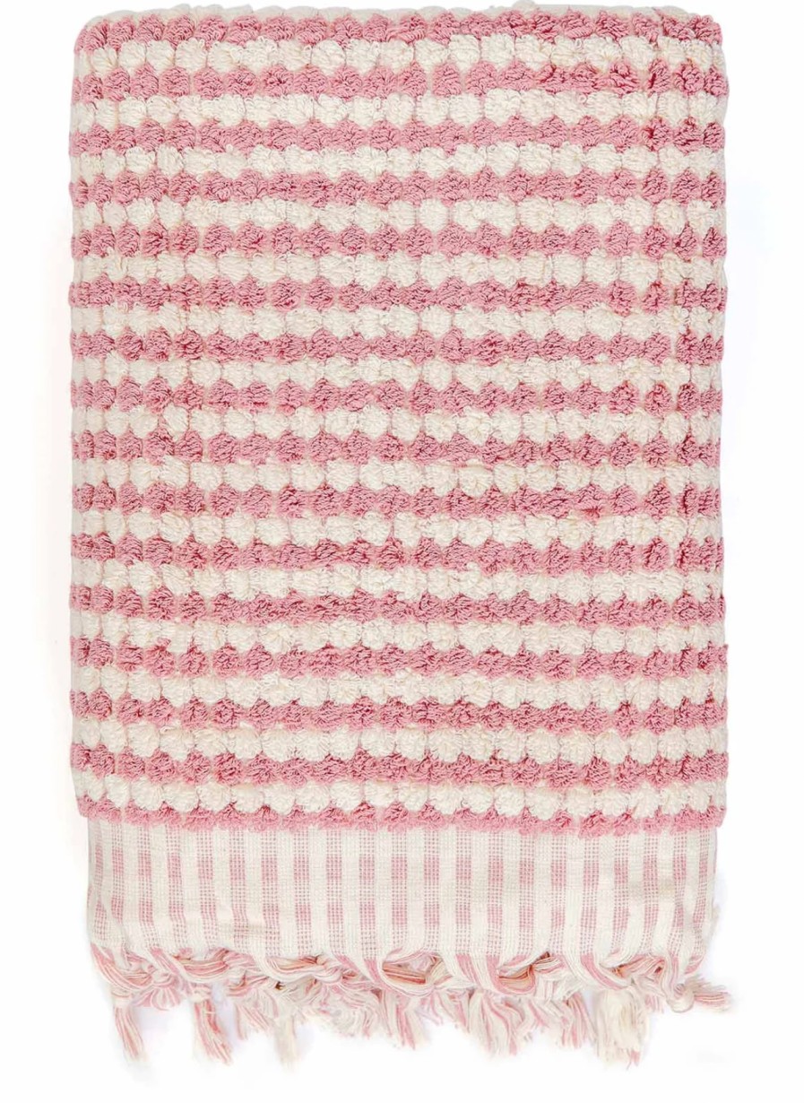 Miss April Bathroom | Pompom And Stripe Turkish Towels